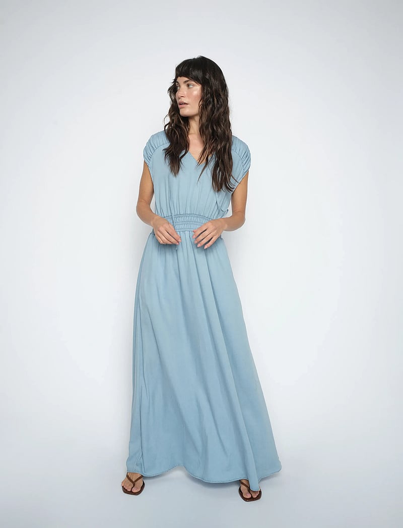 MOS MOSH - MMPaola Softy Dress - summer dresses - light blue - 3
