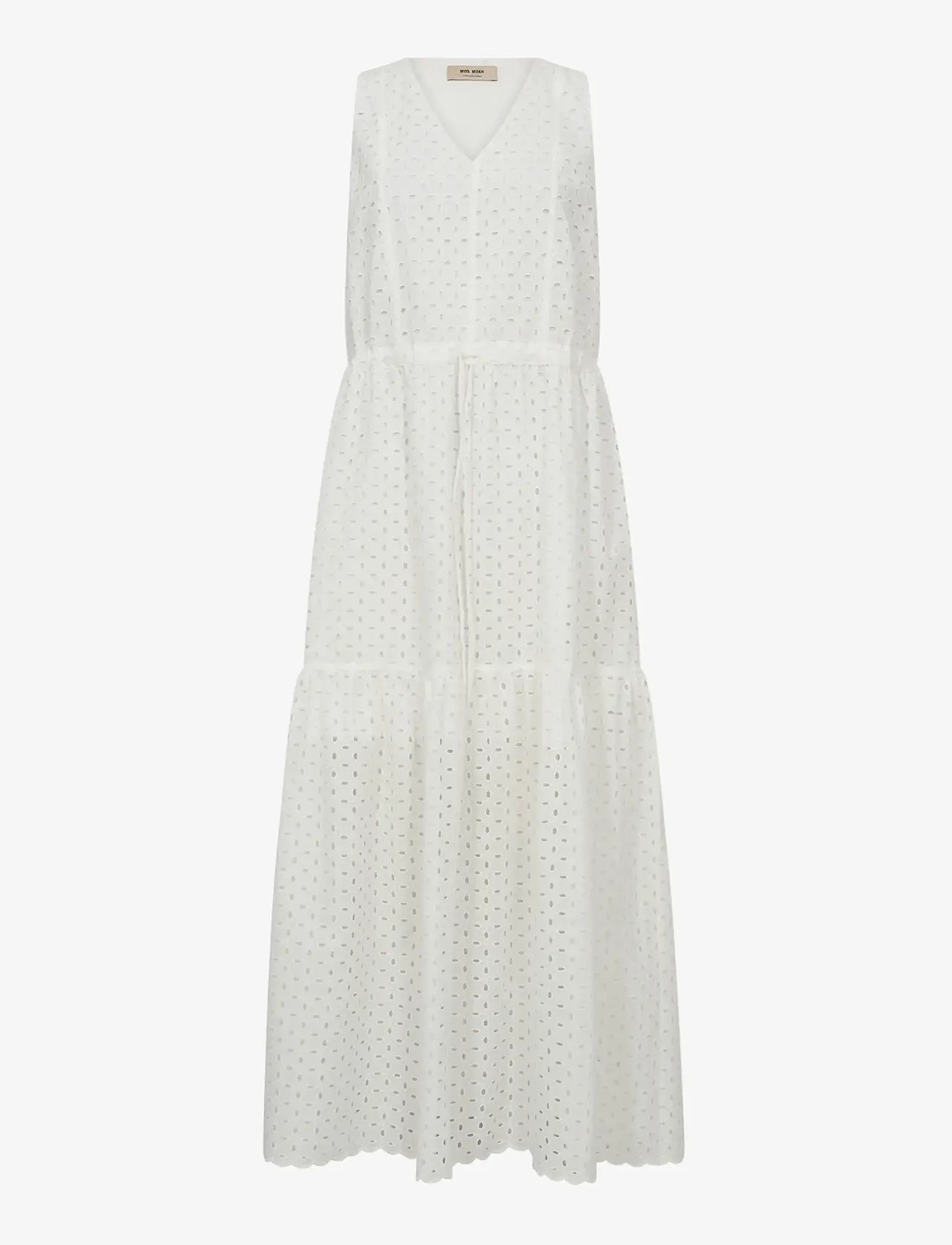 MOS MOSH - MMSabria Embo SL Dress - sommarklänningar - white - 1