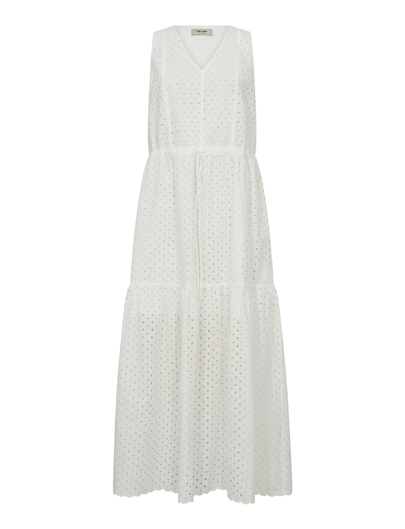 MOS MOSH - MMSabria Embo SL Dress - sommarklänningar - white - 1