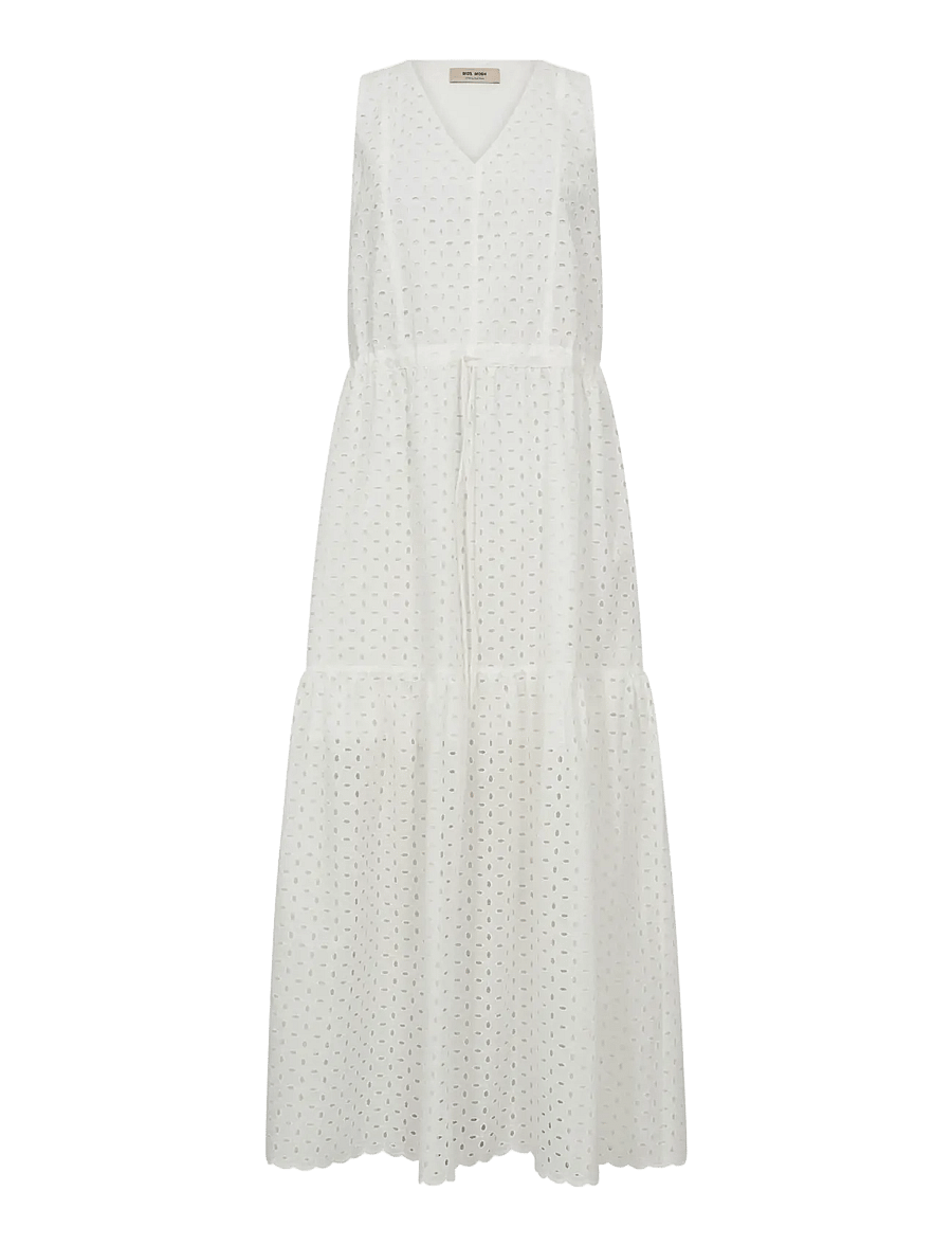 MOS MOSH - MMSabria Embo SL Dress - sommerkleider - white - 1