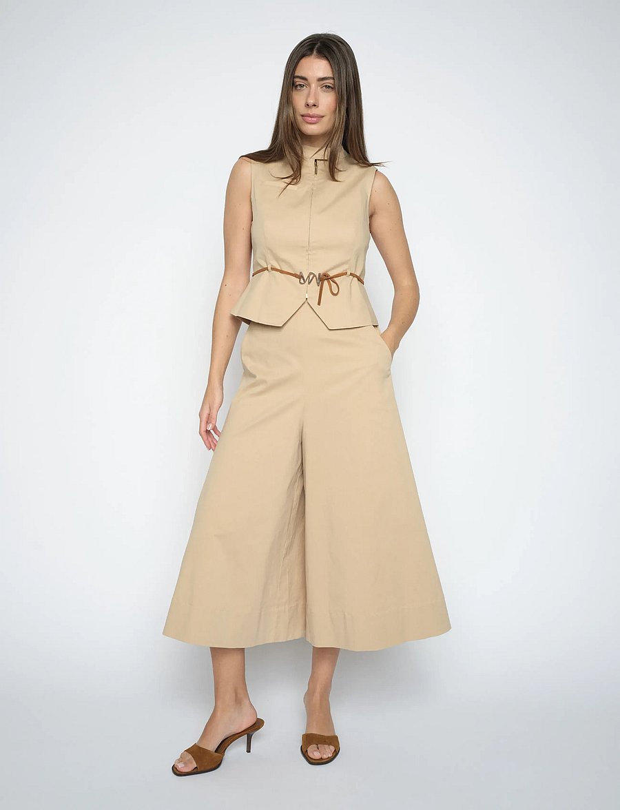 MOS MOSH - MMZuri Tenca Pant - culottes - sesame - 0