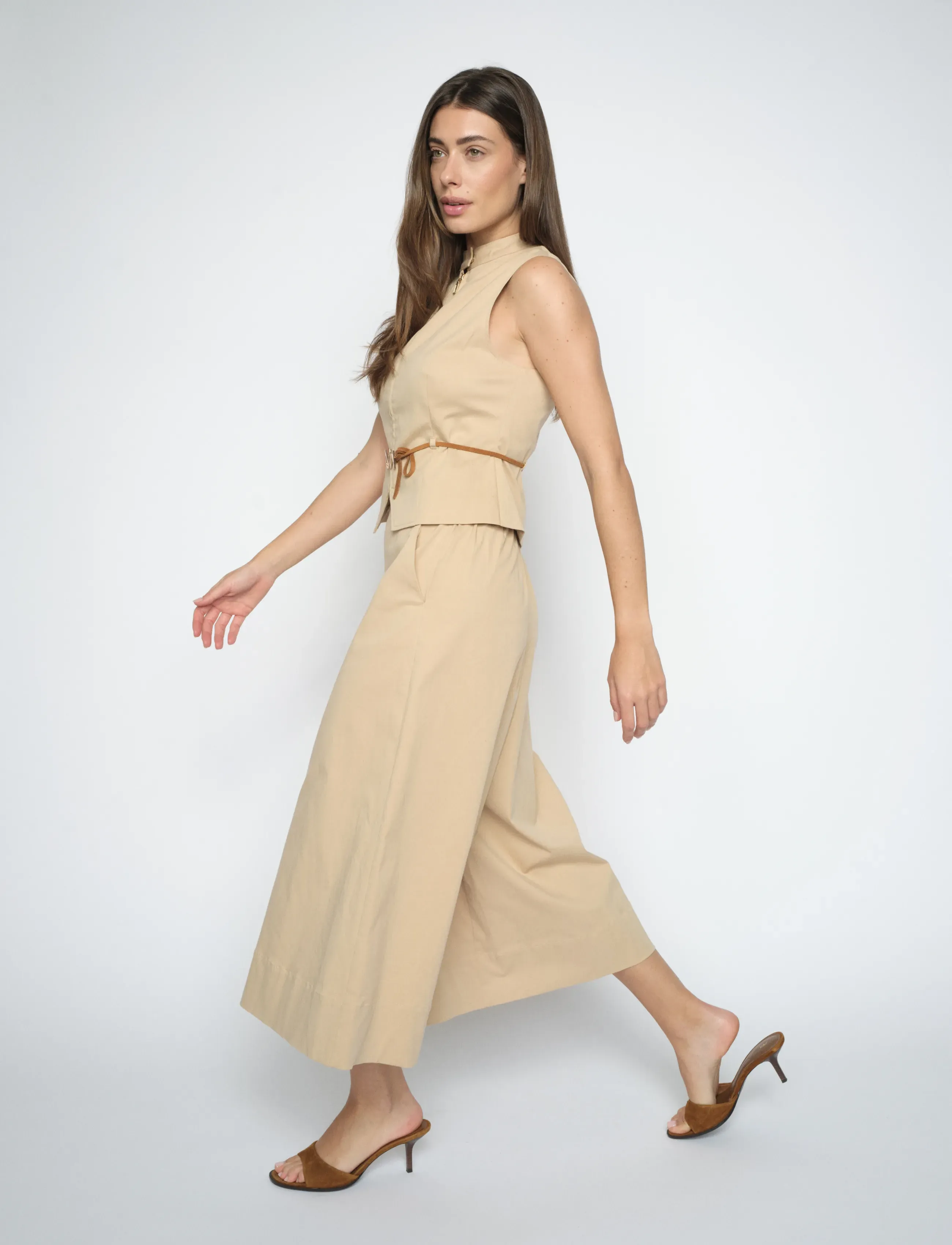 MOS MOSH - MMZuri Tenca Pant - jupes-culottes - sesame - 3