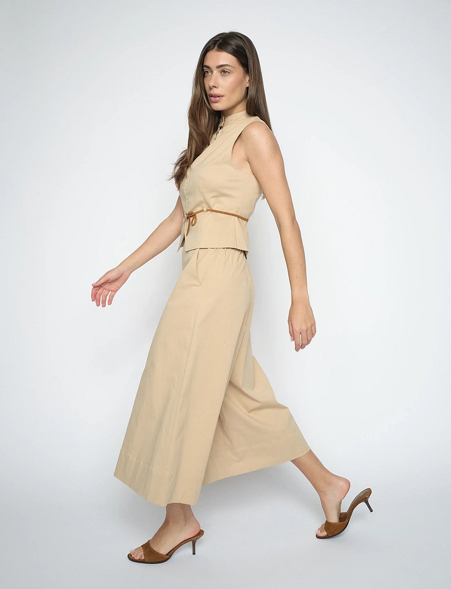 MOS MOSH - MMZuri Tenca Pant - culottes - sesame - 3