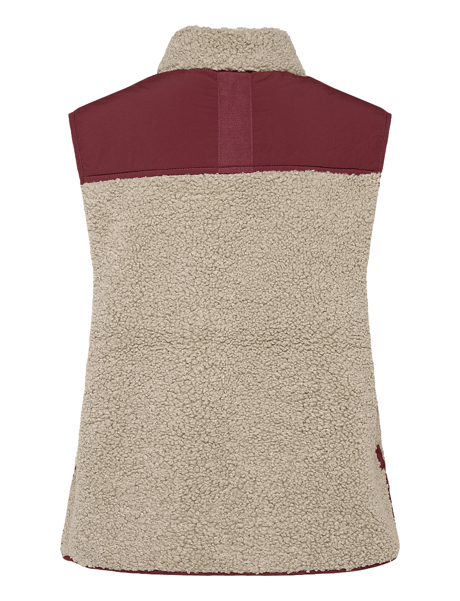 MOS MOSH - MMRowe Eli Teddy Vest - fleece- og teddyveste - cabernet - 2