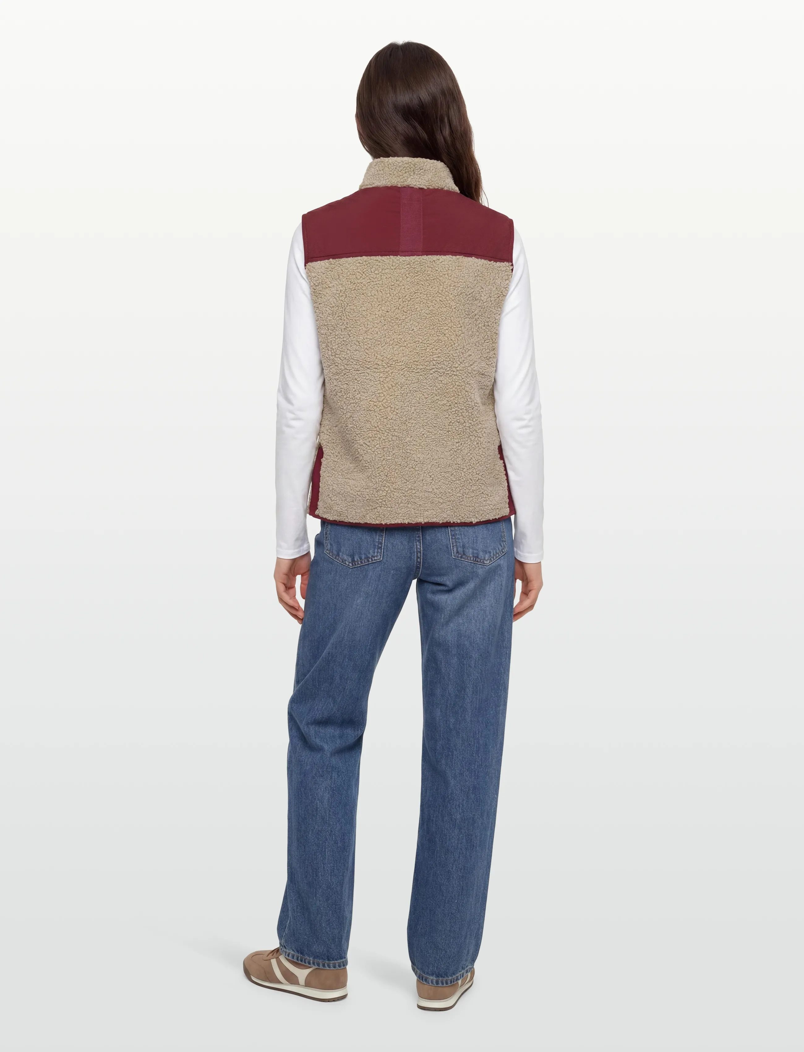MOS MOSH - MMRowe Eli Teddy Vest - fleece- og teddyveste - cabernet - 4
