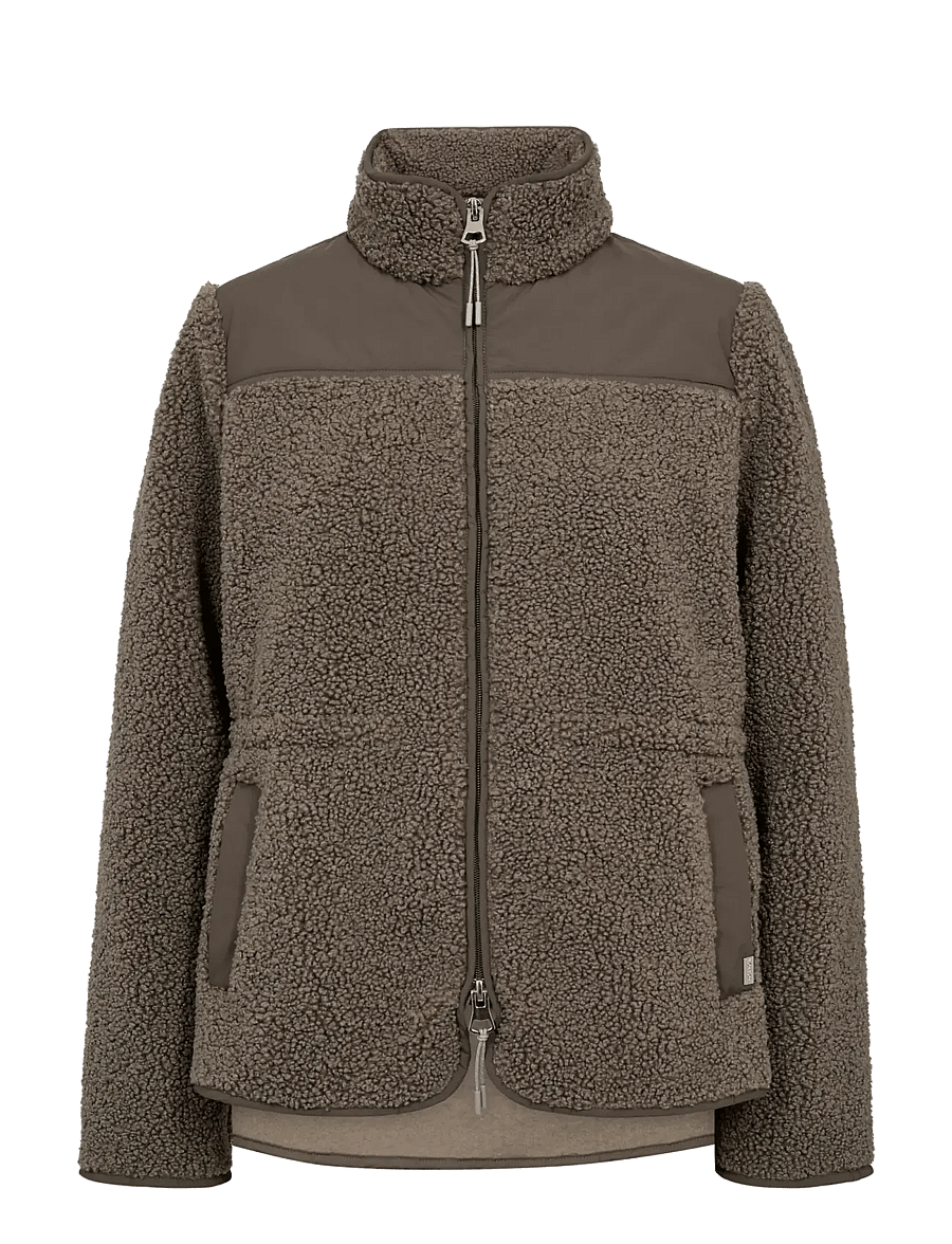 MOS MOSH - MMElisa Eli Teddy Jacket - kevadjoped - dusty olive - 1