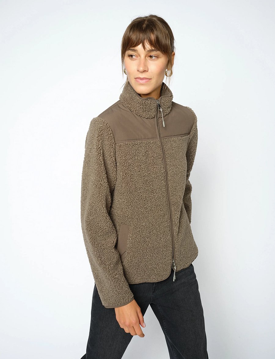 MOS MOSH - MMElisa Eli Teddy Jacket - kevadjoped - dusty olive - 3