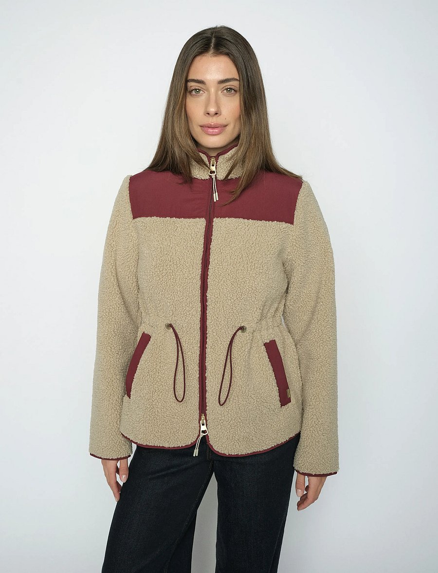 MOS MOSH - MMElisa Eli Teddy Jacket - feather gray - 0