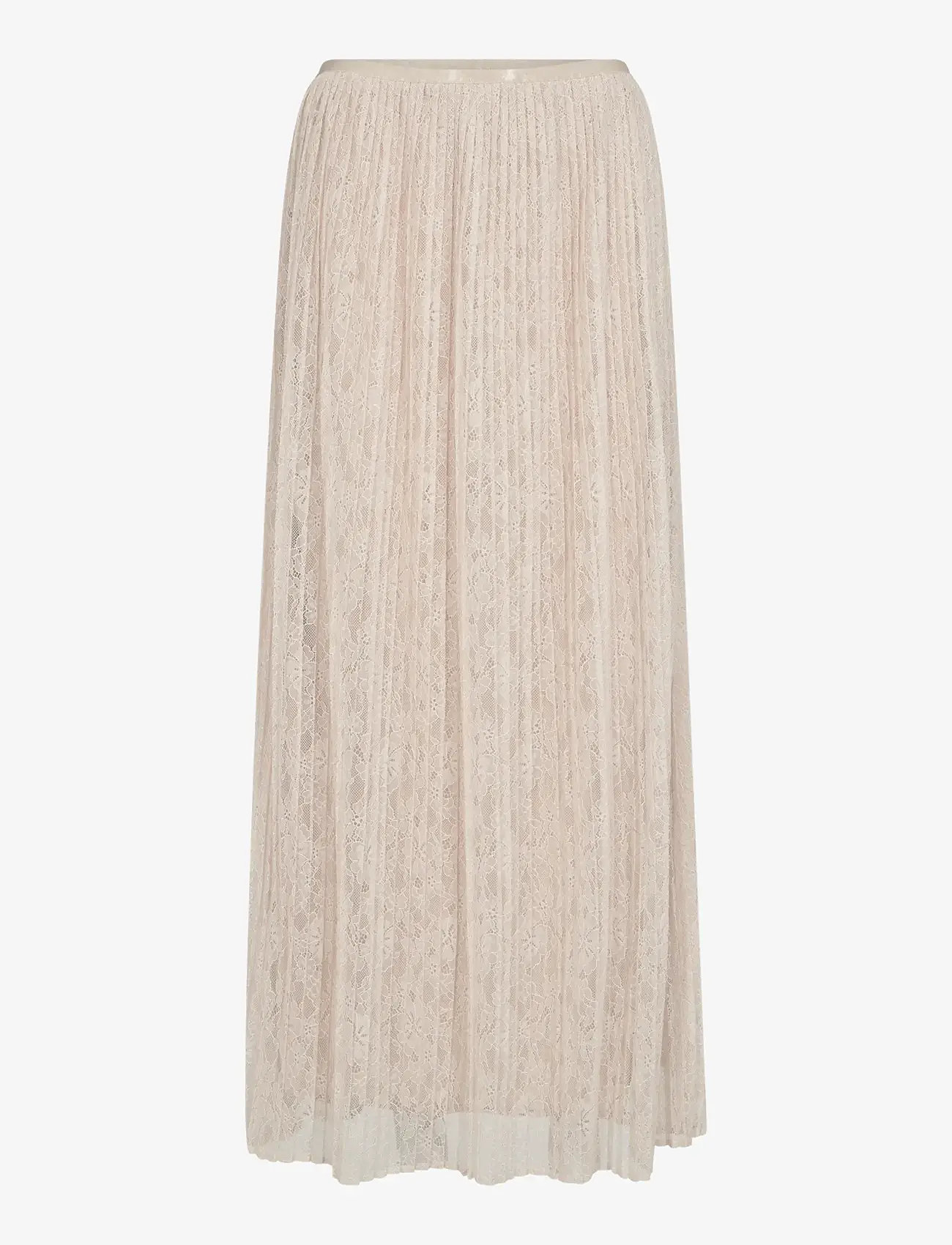 MOS MOSH - MMJurnee Lace Pleat Skirt - svārki ar ielocēm - doeskin - 1