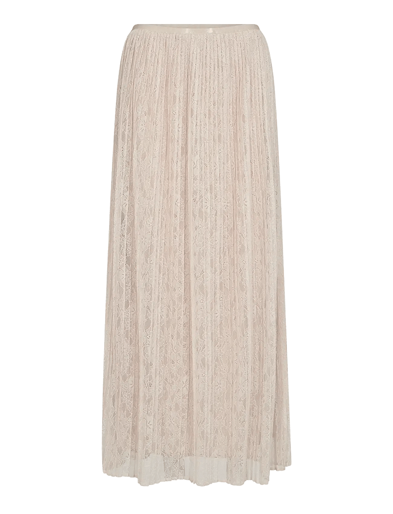 MOS MOSH - MMJurnee Lace Pleat Skirt - svārki ar ielocēm - doeskin - 1