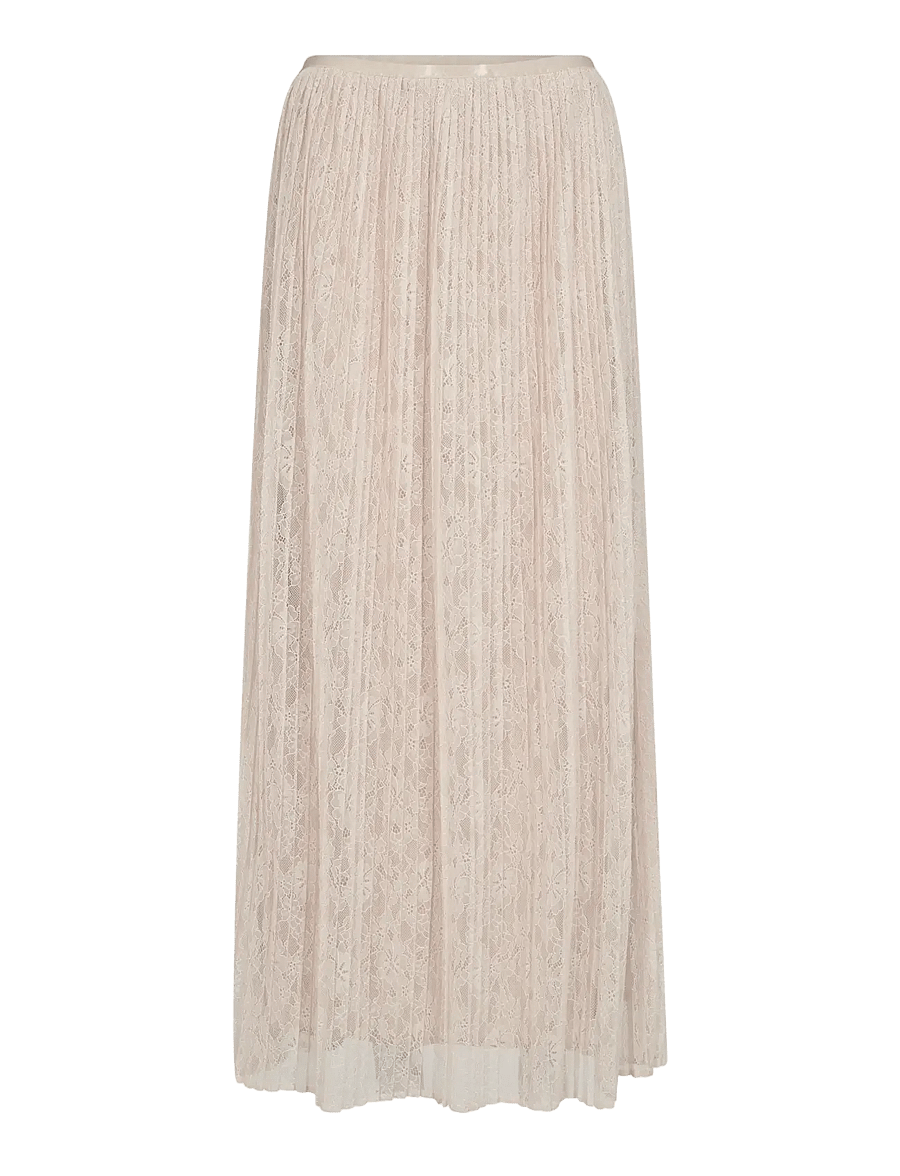 MOS MOSH - MMJurnee Lace Pleat Skirt - plisserede nederdele - doeskin - 1