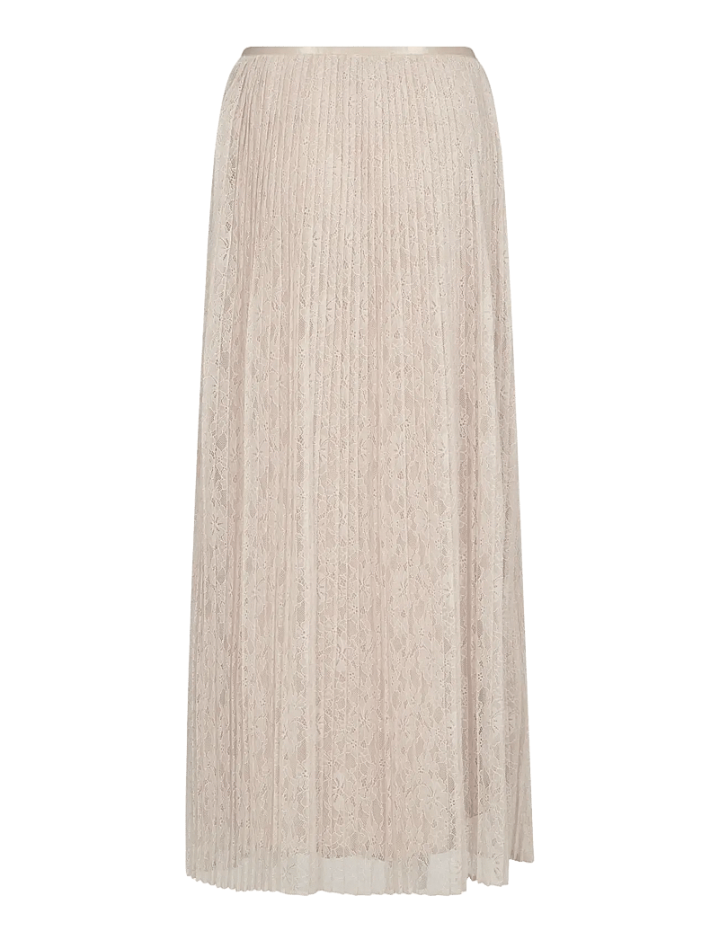 MOS MOSH - MMJurnee Lace Pleat Skirt - svārki ar ielocēm - doeskin - 2