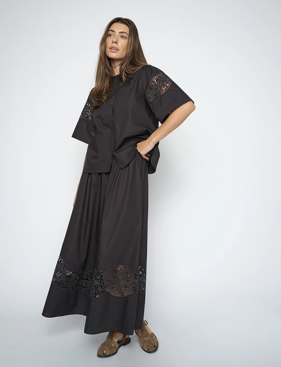 MOS MOSH - MMRedu Cotoni Skirt - maksiseelikud - black - 3