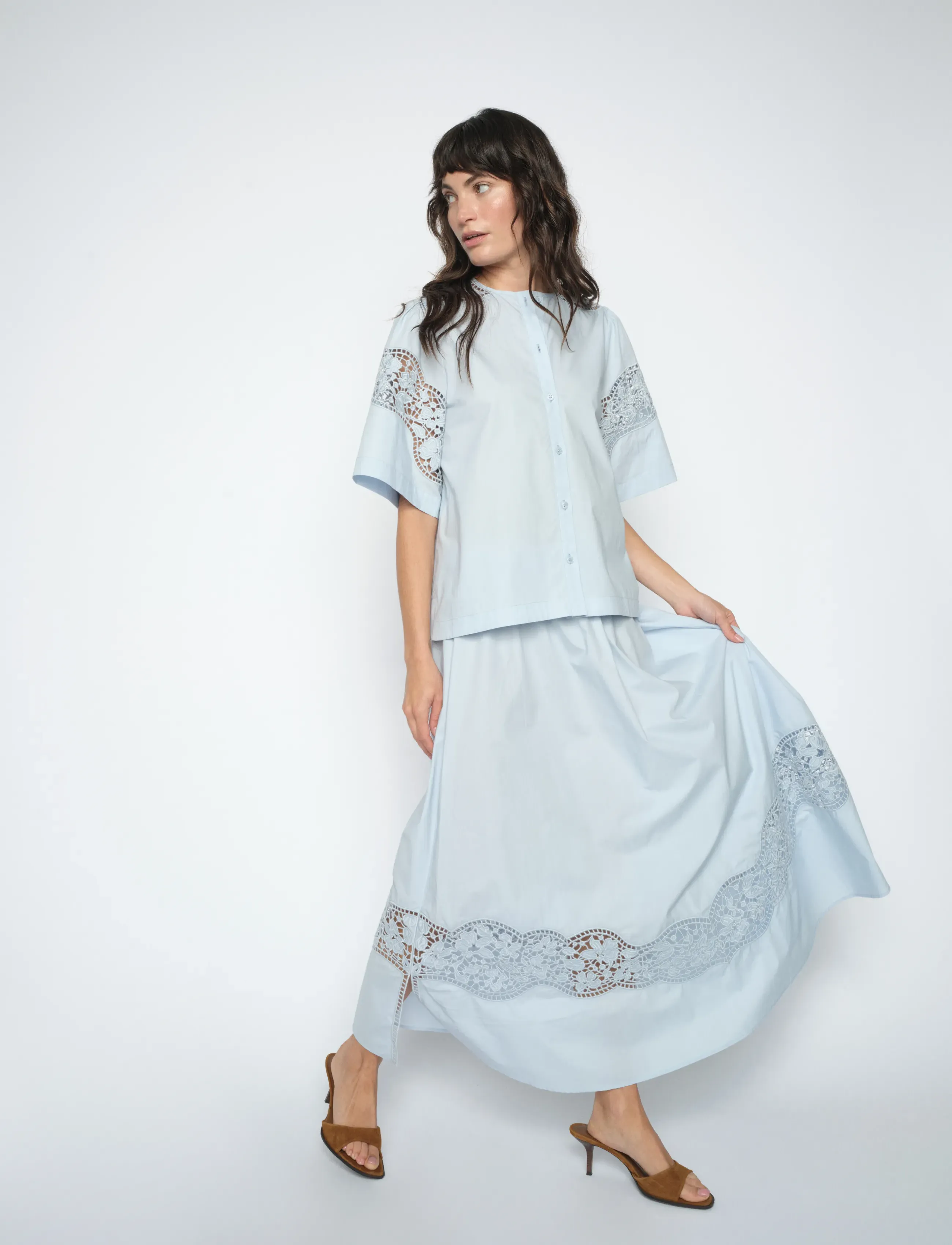 MOS MOSH MMRedu Cotoni Skirt - Röcke - SKYWAY / blue