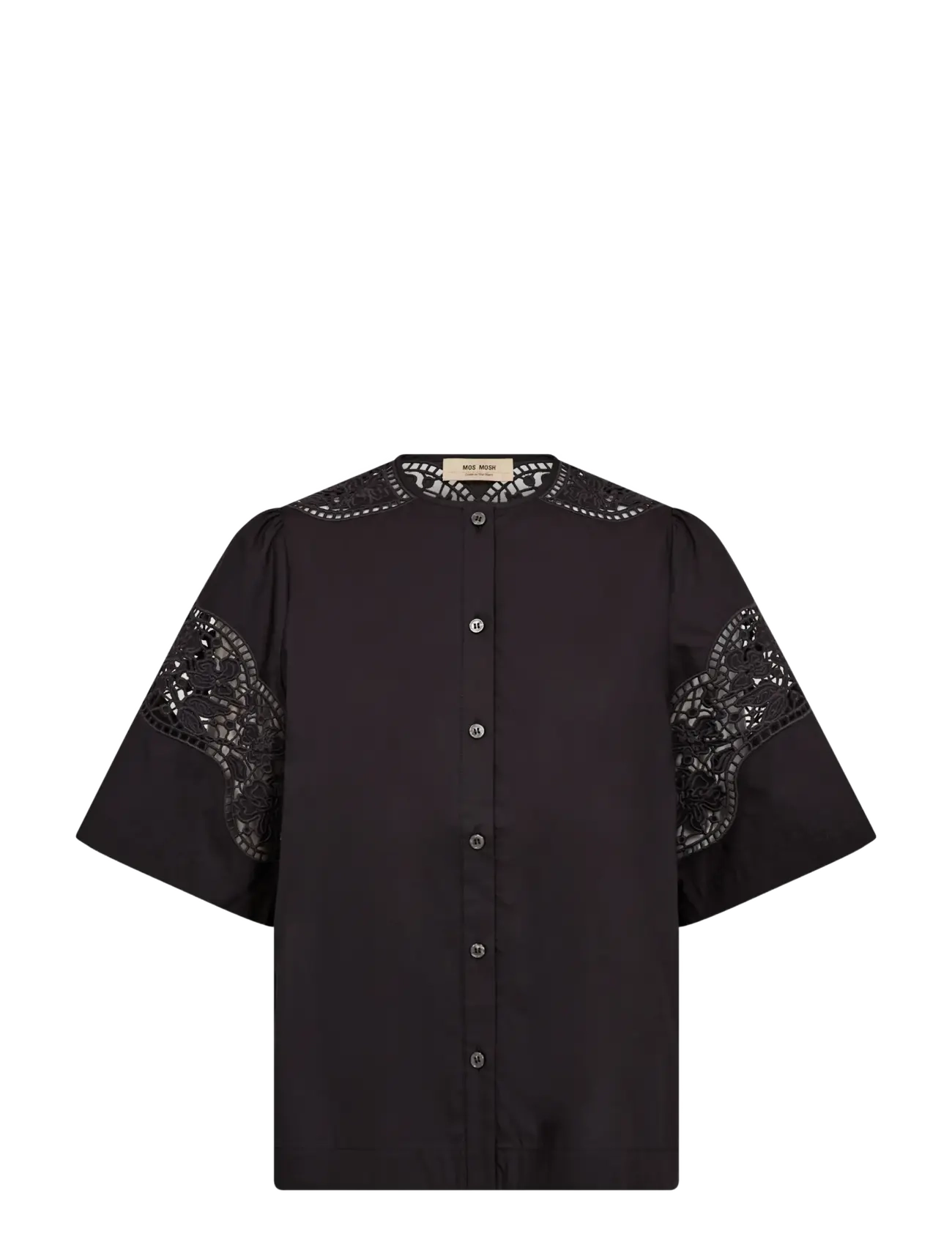 MOS MOSH Mmrooma Cotoni Shirt Schwarz - L - Damen
