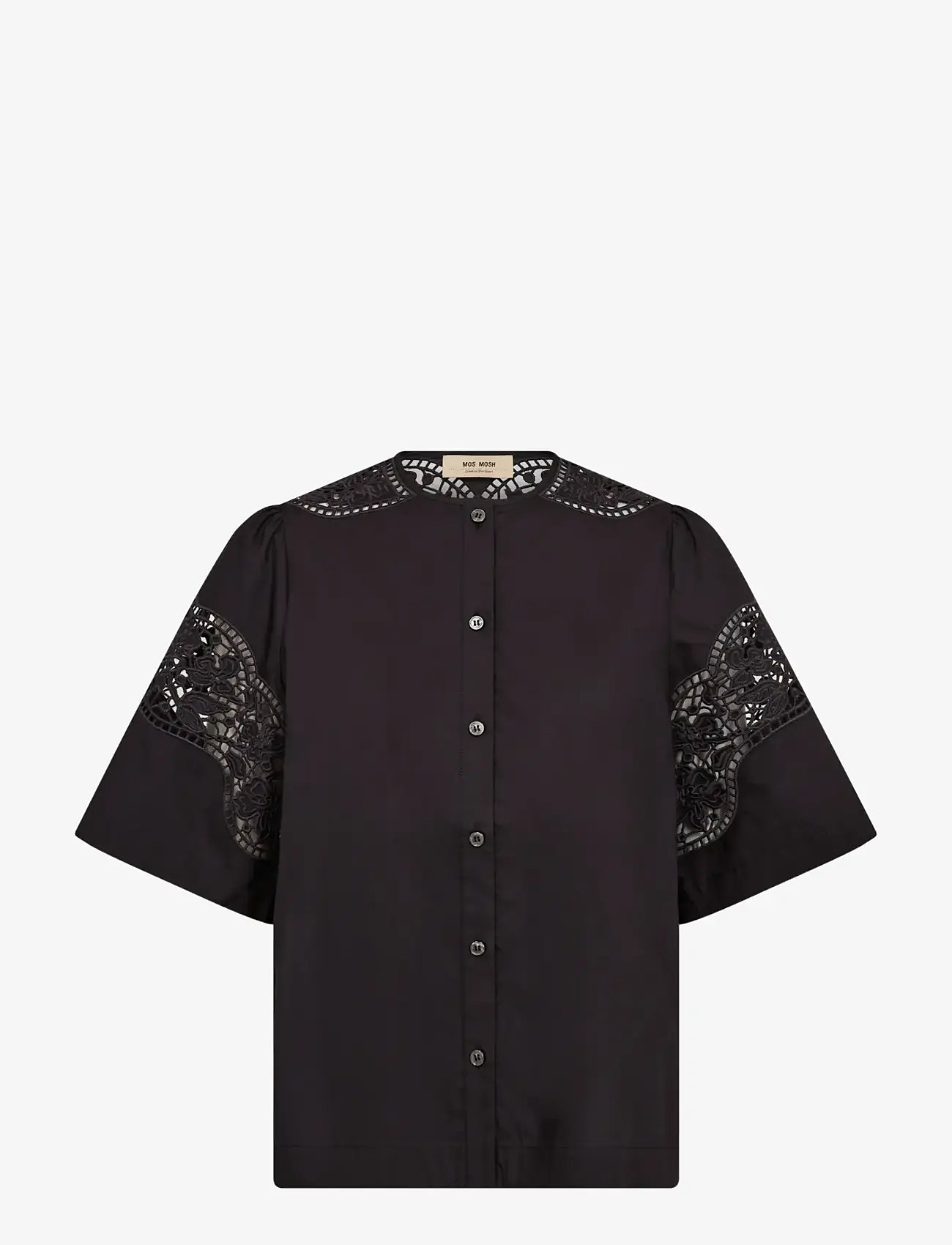 MOS MOSH - MMRooma Cotoni Shirt - short-sleeved shirts - black - 1