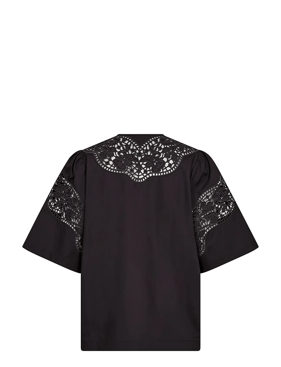 MOS MOSH - MMRooma Cotoni Shirt - lühikeste varrukatega särgid - black - 2