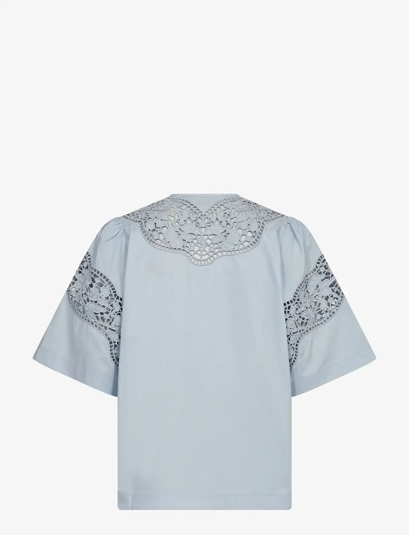 MOS MOSH - MMRooma Cotoni Shirt - kortærmede skjorter - skyway - 2