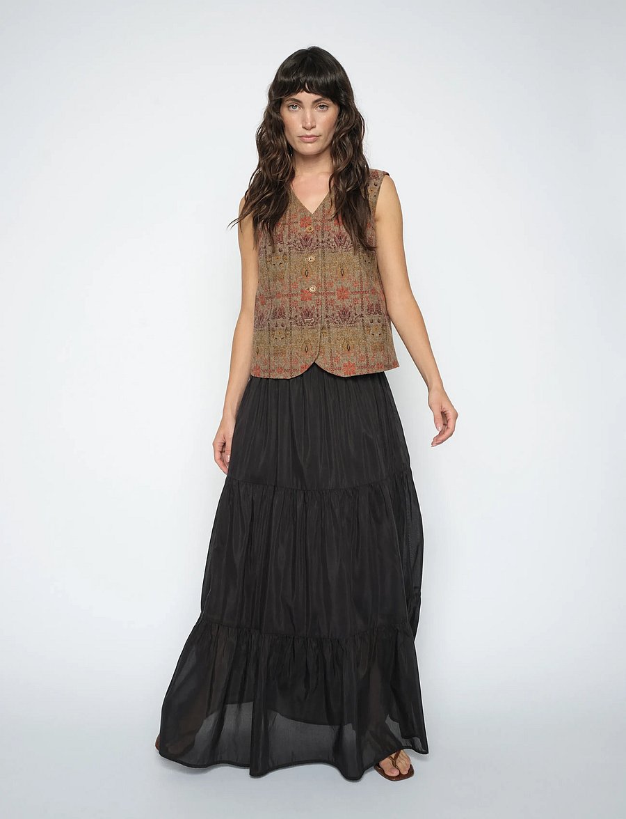 MOS MOSH - MMSilka Long Skirt - maxi nederdele - black - 3