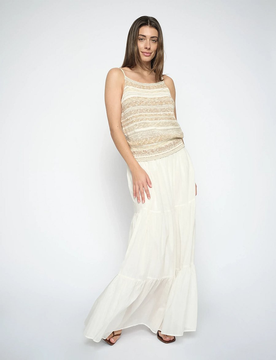 MOS MOSH - MMSilka Long Skirt - maksiseelikud - ecru - 3