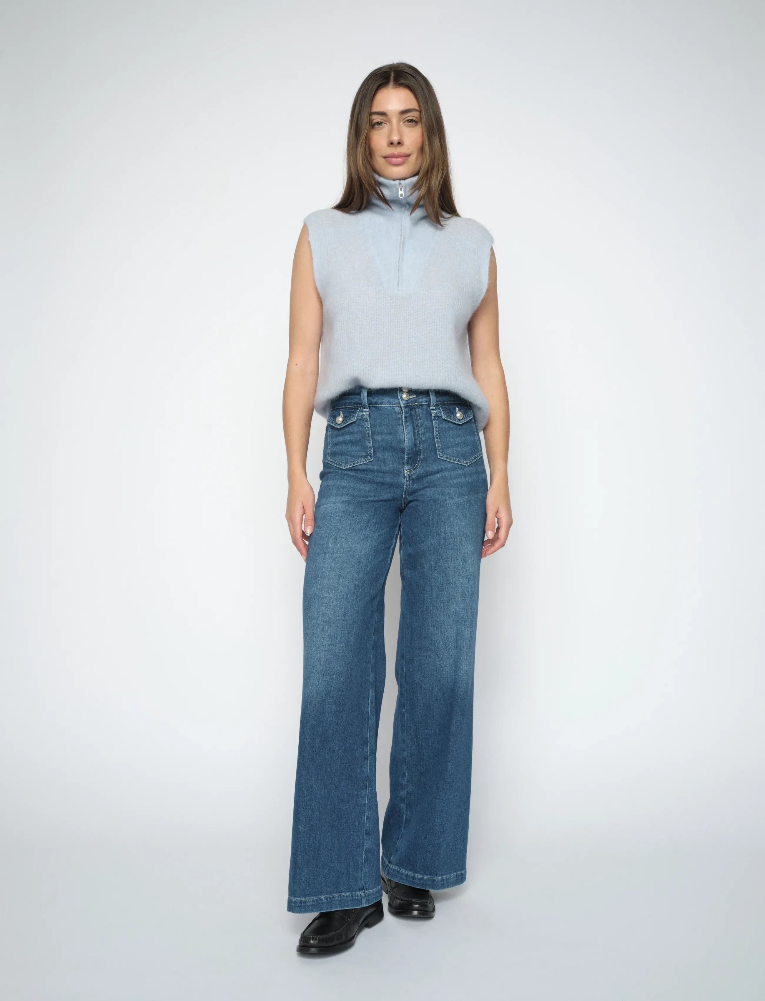 MOS MOSH Mmcolette Nagato Jeans, 24 x 32, Blau - Straight-regular, Frauen