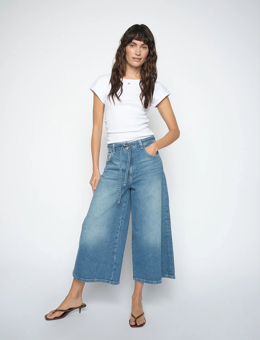 MOS MOSH - MMCulotte Zack Jeans - brede jeans - blue - 0