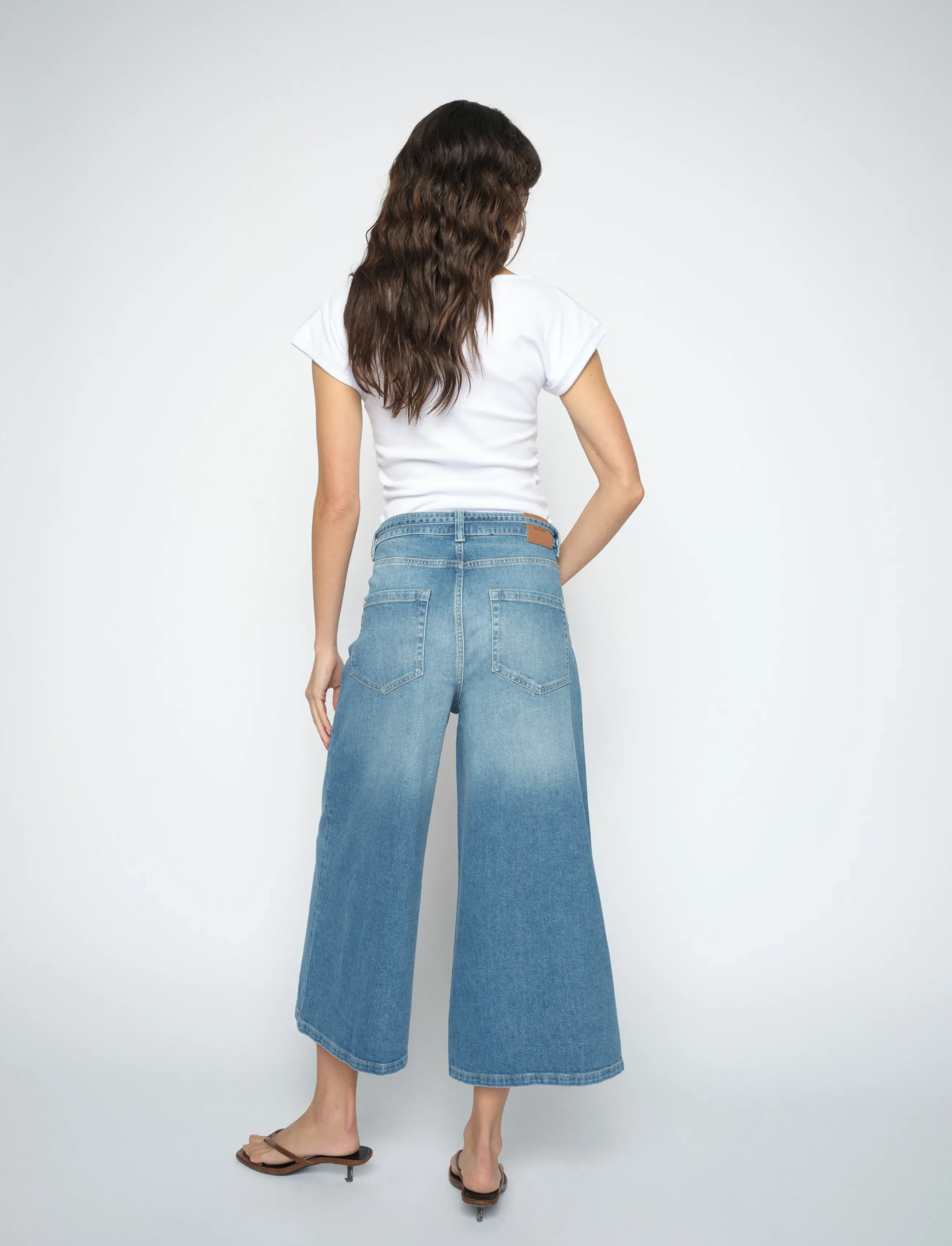 MOS MOSH - MMCulotte Zack Jeans - leveälahkeiset farkut - blue - 3