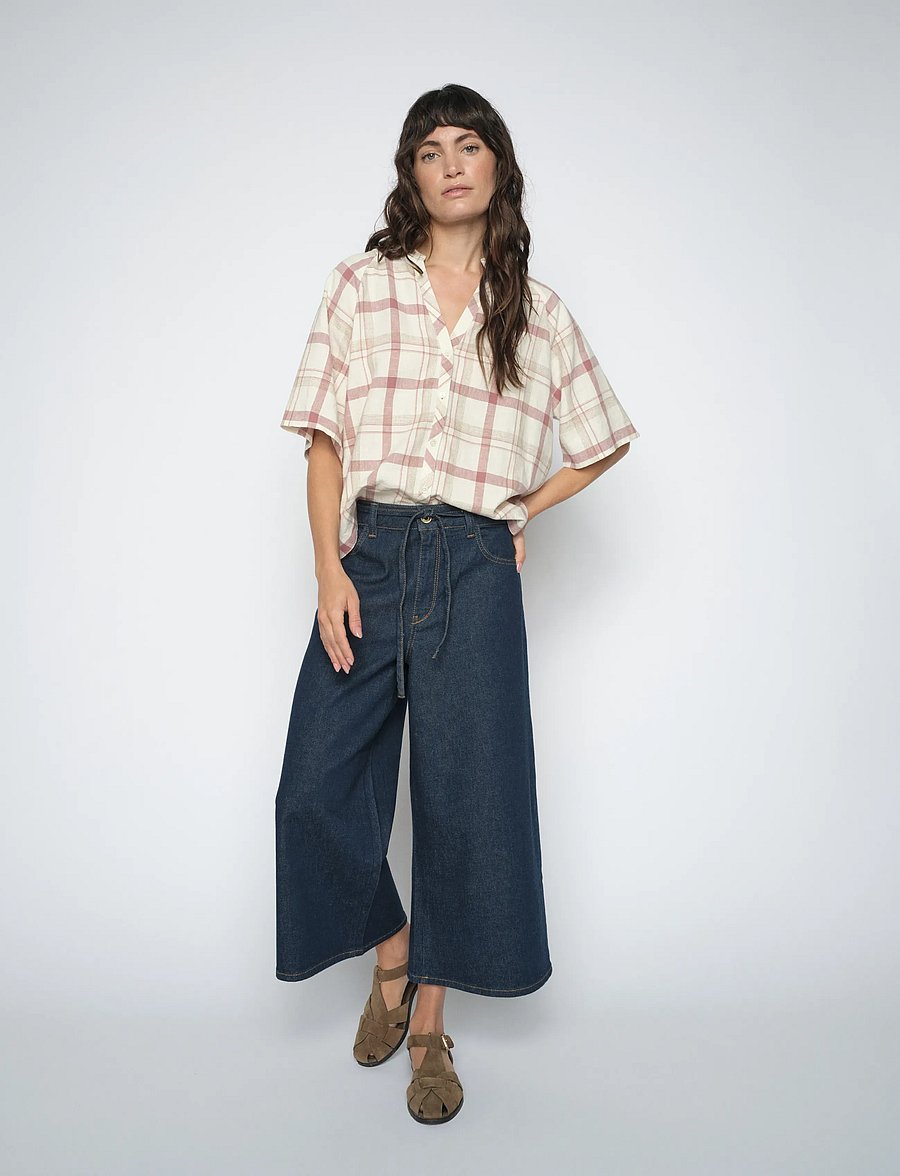MOS MOSH - MMCulotte Zack Jeans - laia säärega teksad - dark blue - 0