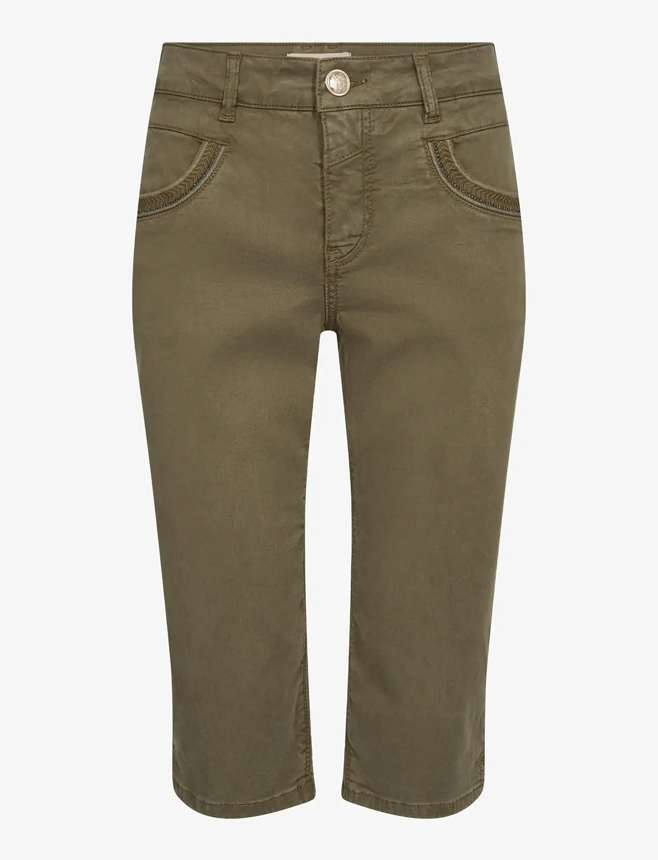 MOS MOSH - MMNaomi Treasure Pant - capri bukser - burnt olive - 1