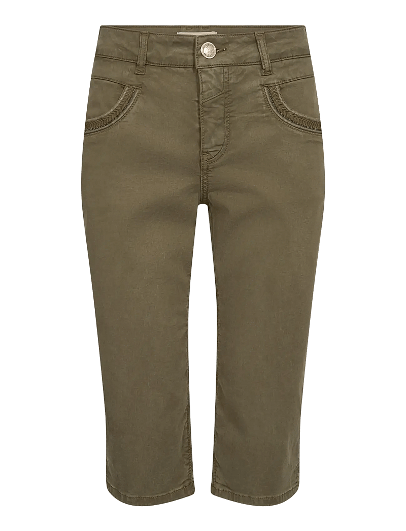 MOS MOSH - MMNaomi Treasure Pant - kapripüksid - burnt olive - 1