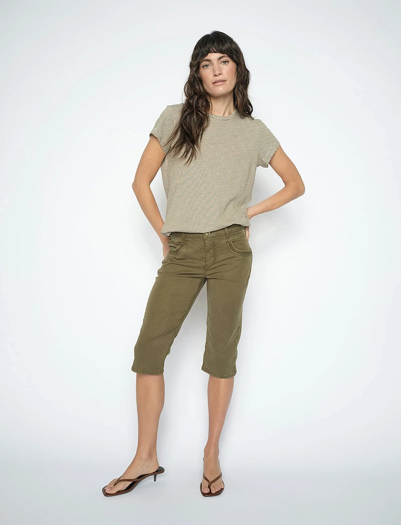MOS MOSH - MMNaomi Treasure Pant - kapripüksid - burnt olive - 0