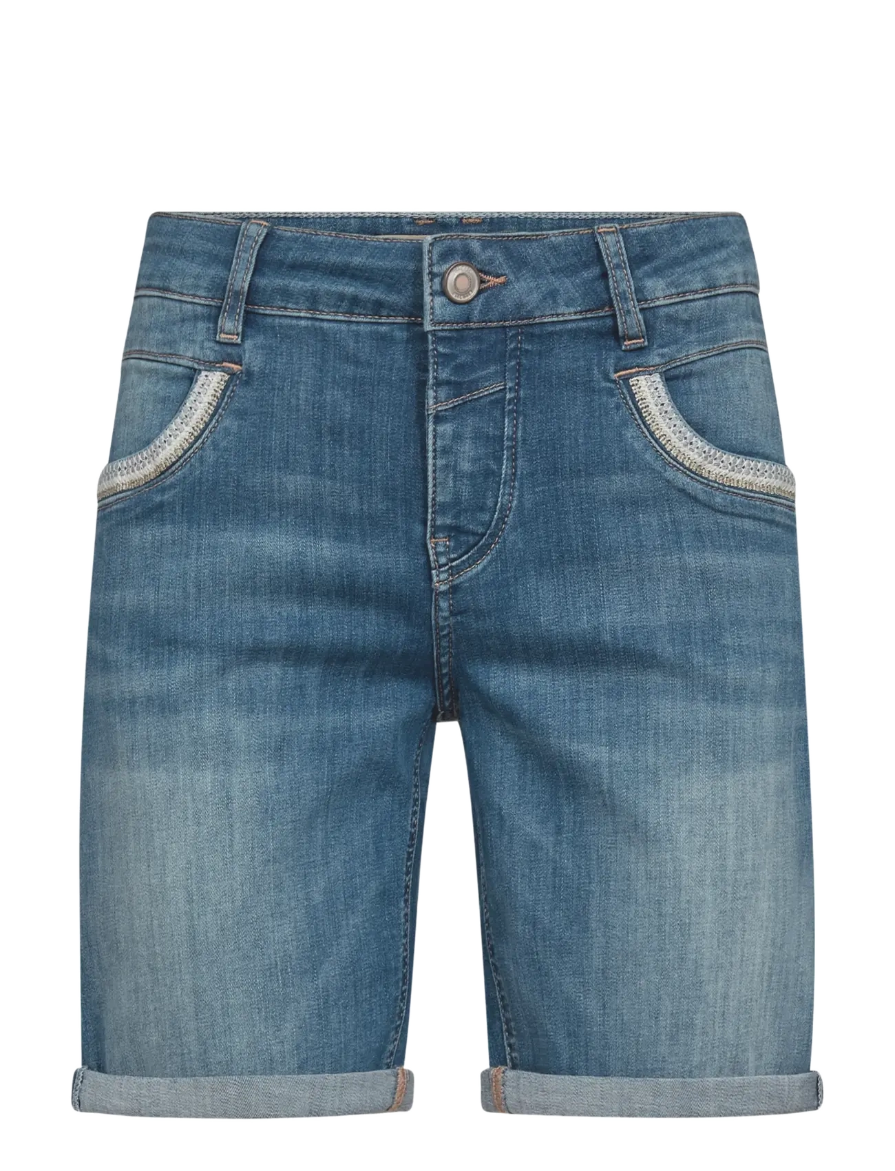 MOS MOSH MMNaomi Salute Shorts - Vaatteet - MID BLUE / blue