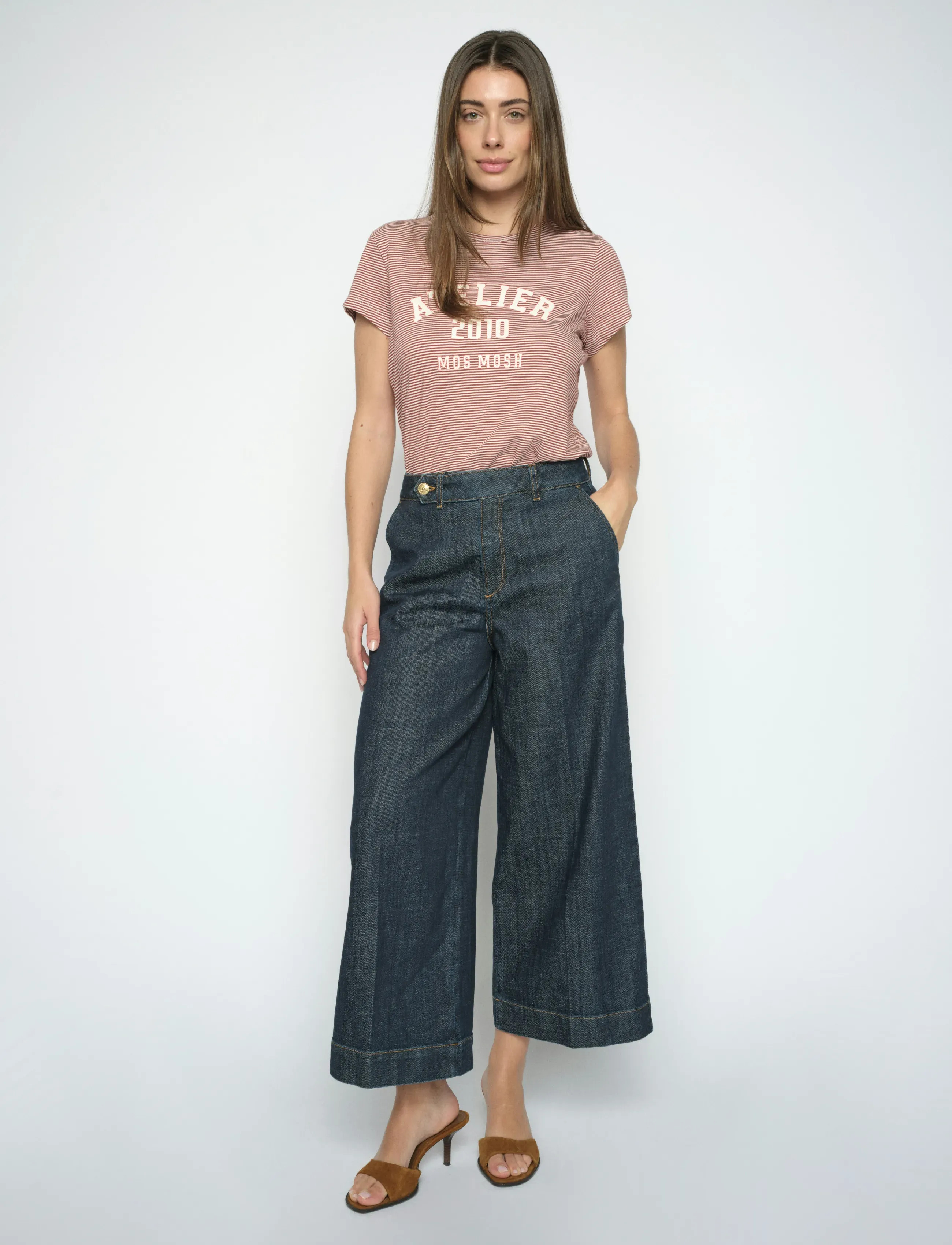 MOS MOSH MMBantry Nippon Jeans - Brede jeans - DARK BLUE / navy