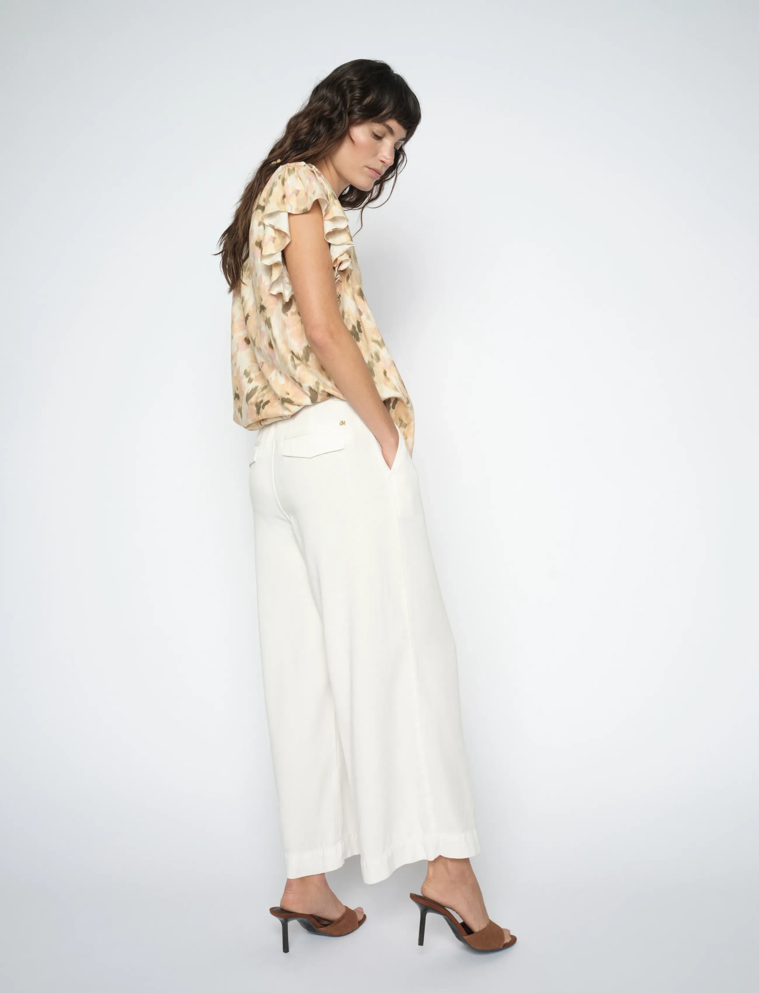MOS MOSH - MMBantry Stalom Pant - culottes - white - 3