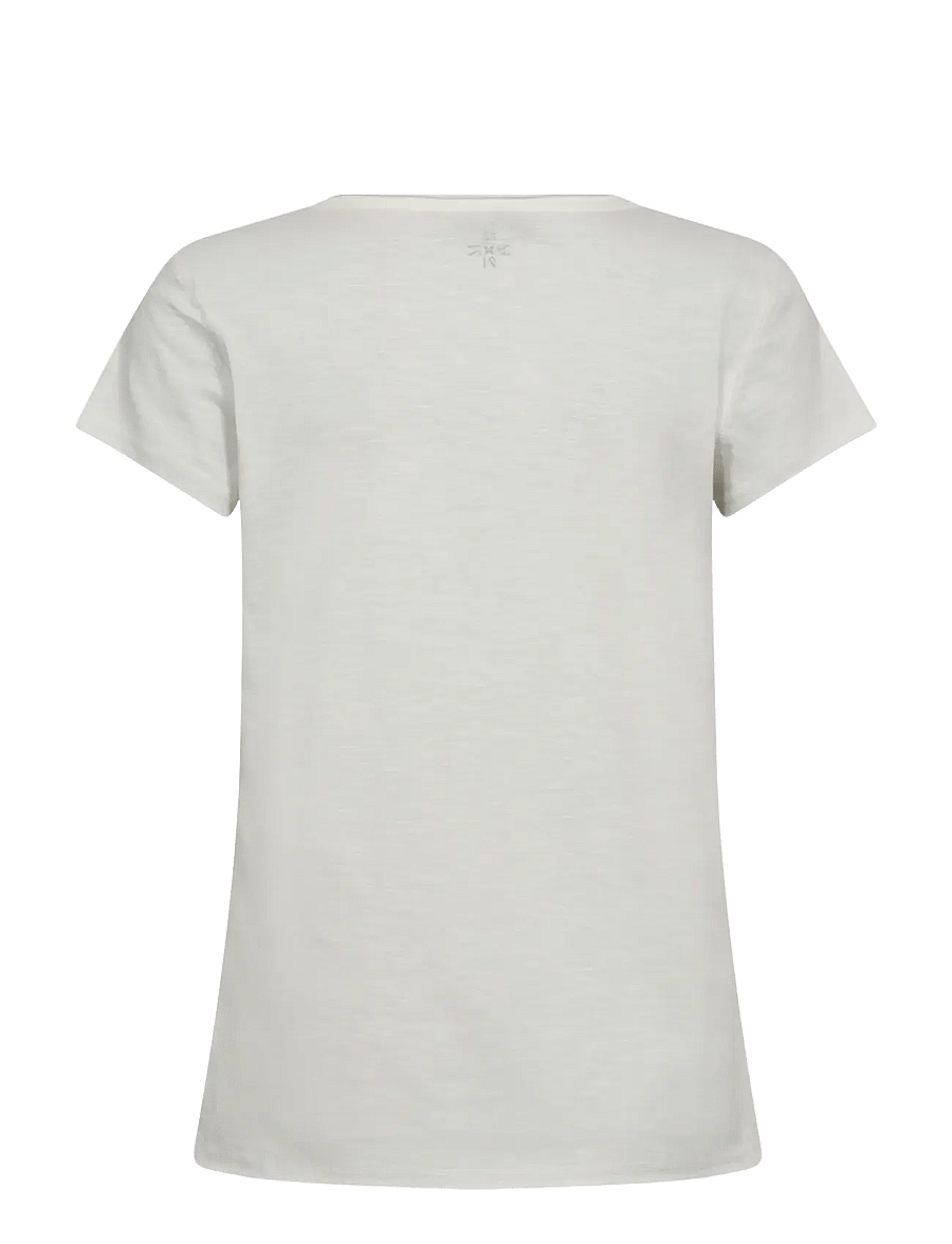 MOS MOSH - MMSherri O-SS Glam Tee - t-shirts - ecru - 1