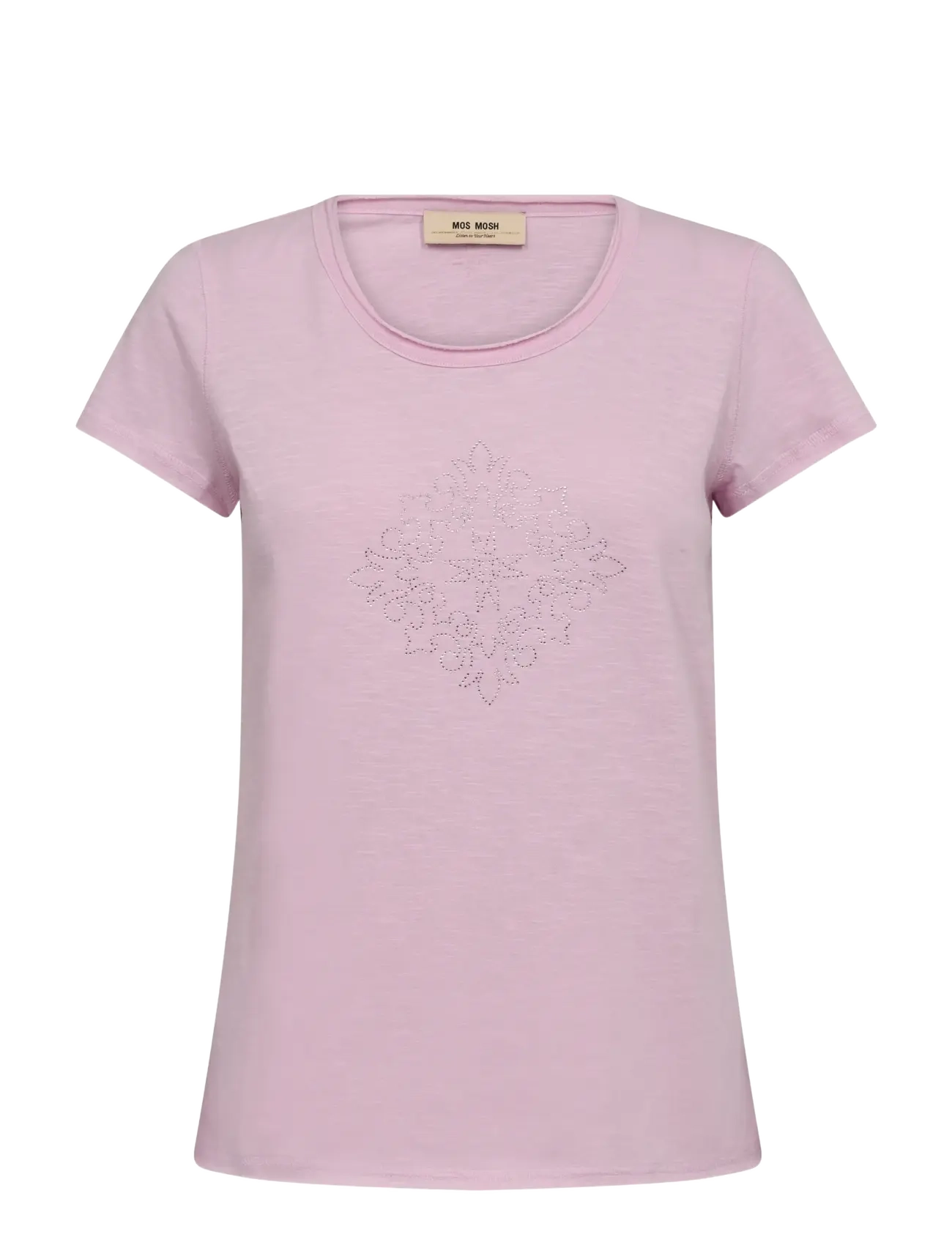MOS MOSH Mmsherri O-Ss Glam Tee, M, T-shirts & Oberteile, Rosa - Short-sleeved, Frauen