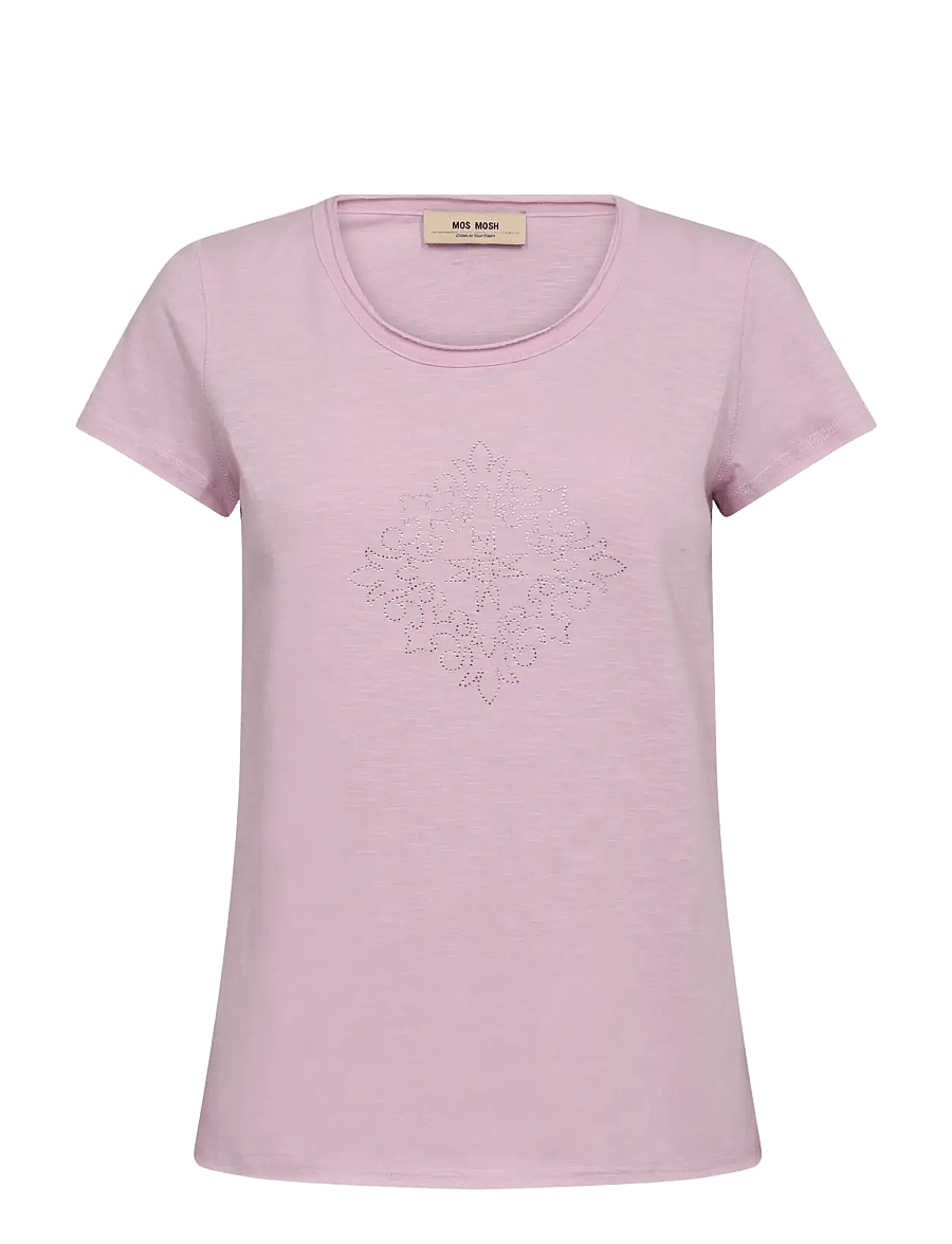 MOS MOSH - MMSherri O-SS Glam Tee - t-särgid - fragrant lilac - 0