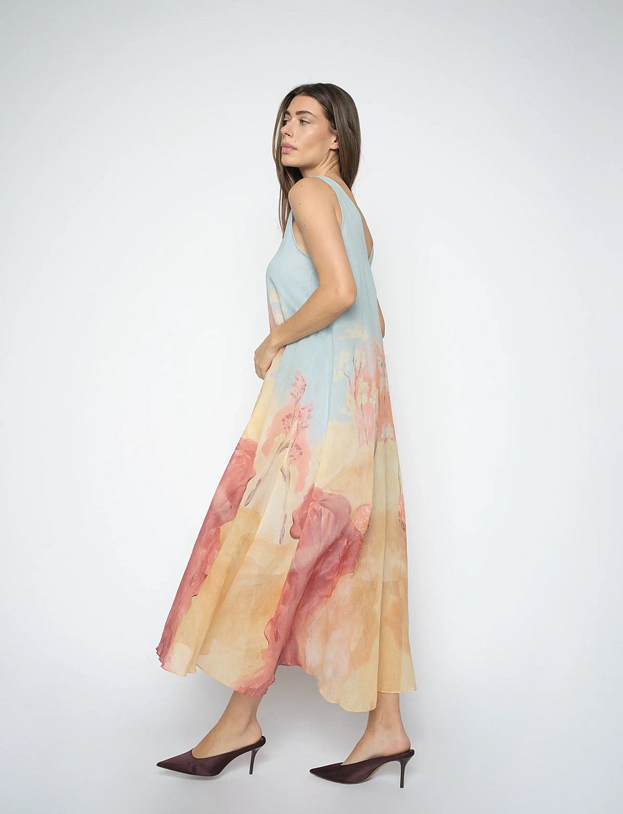 MOS MOSH - MMNylo Landscape Dress - aftonklänningar - skyway - 3