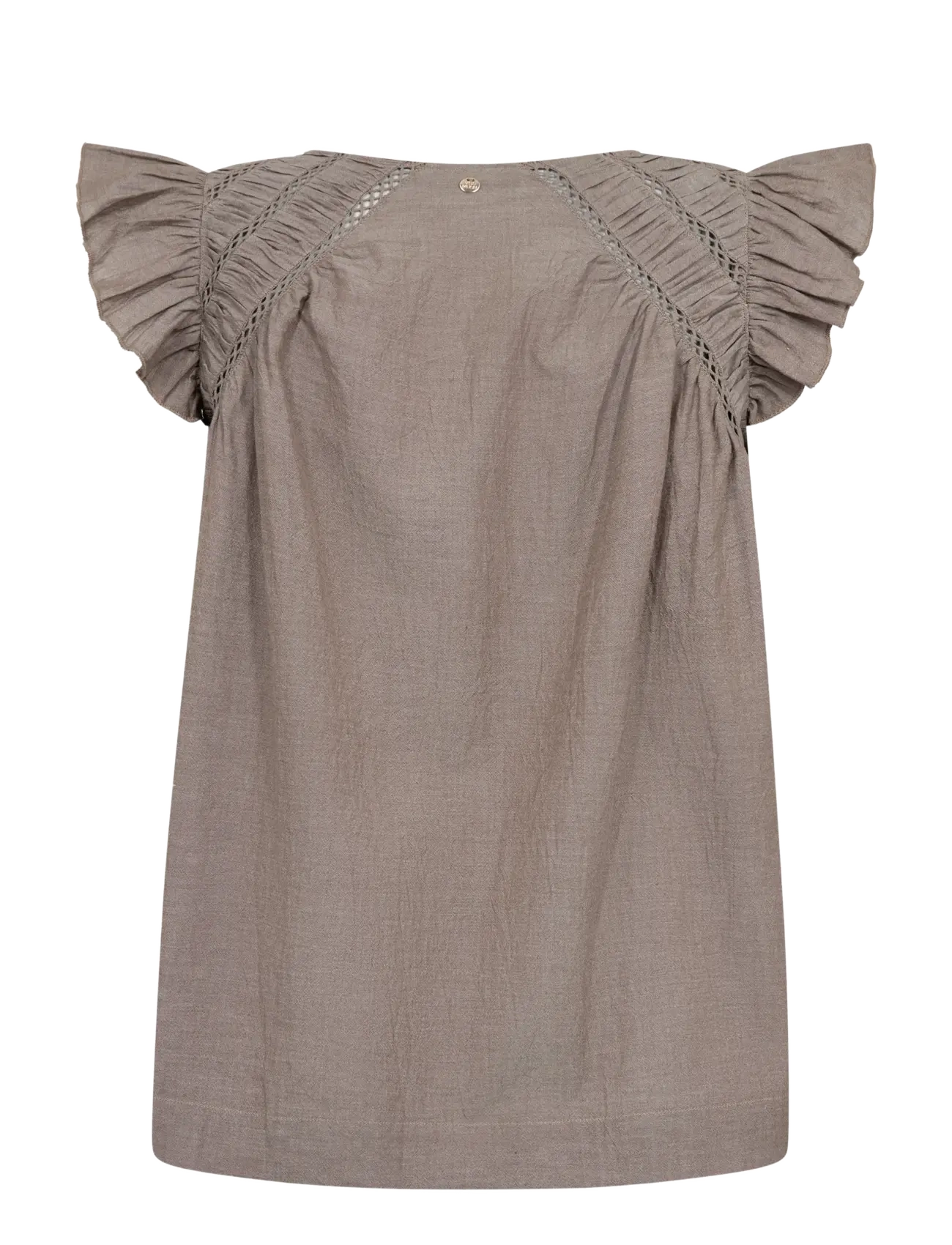 MOS MOSH - MMWoda Izha Blouse - kurzärmelige blusen - chocolate chip - 2