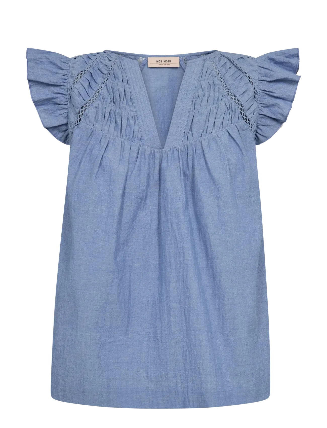MOS MOSH Mmwoda Izha Bluse Blau - XL - Damen