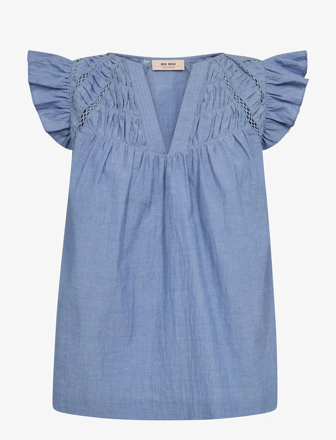 MOS MOSH - MMWoda Izha Blouse - kortærmede bluser - regatta - 1
