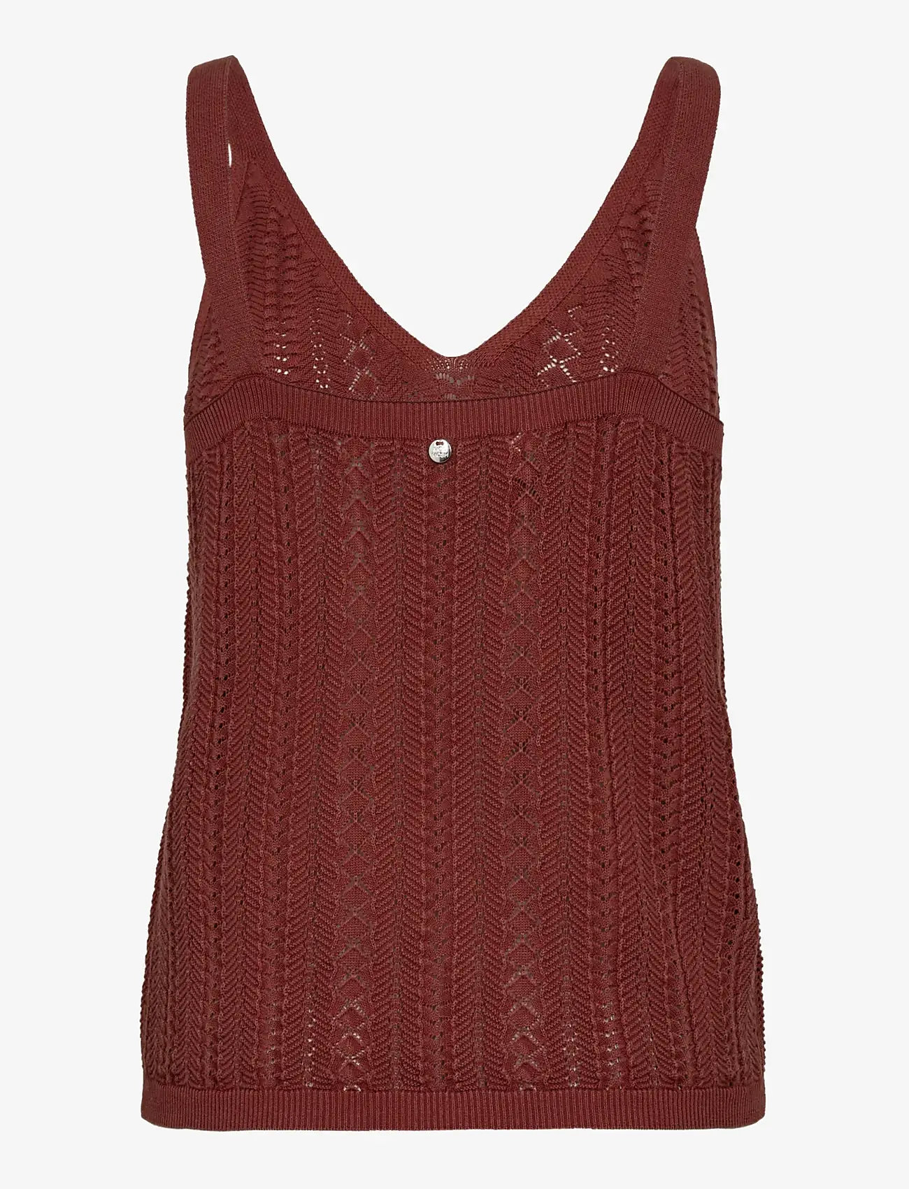 MOS MOSH - MMCressida Wash Knit Top - tanktops - cowhide - 2