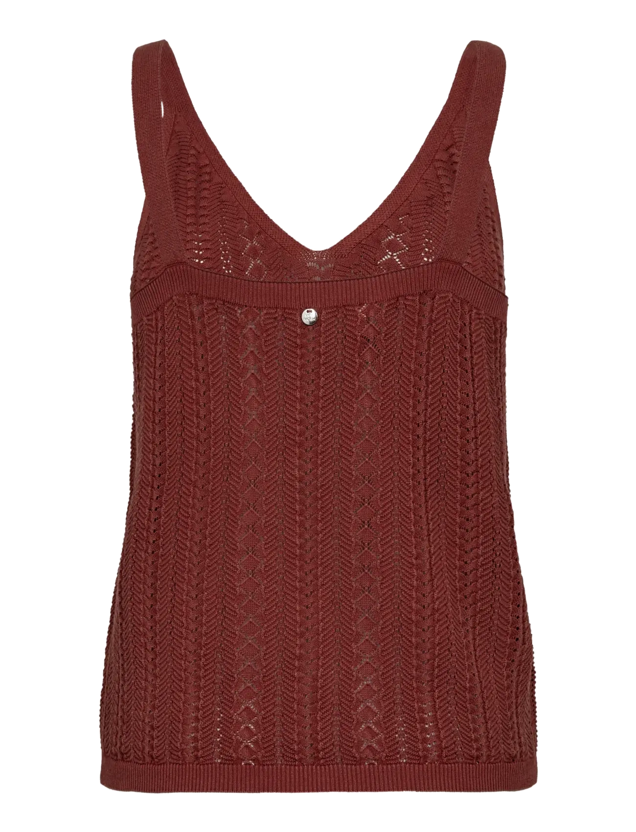 MOS MOSH - MMCressida Wash Knit Top - linnen - cowhide - 2