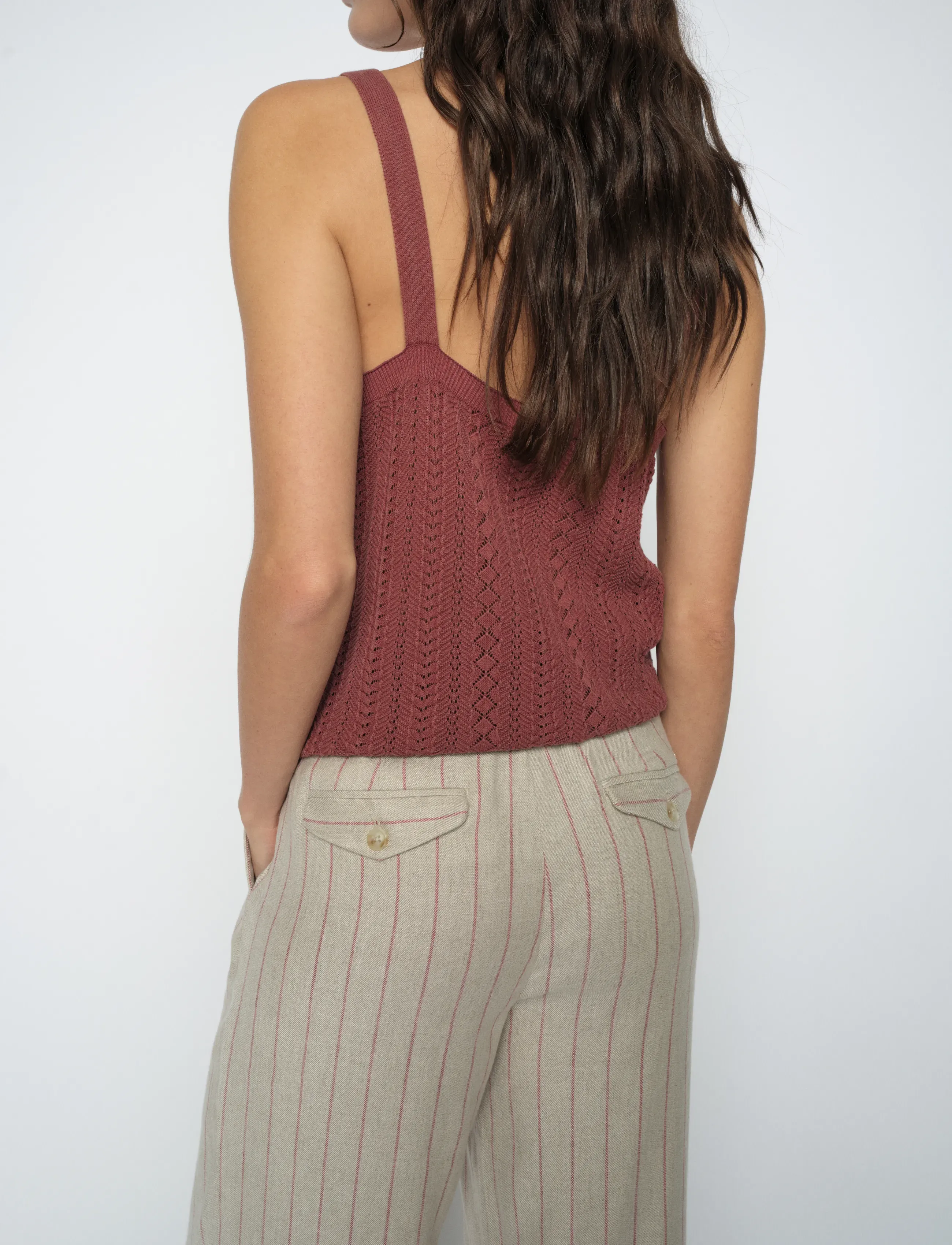 MOS MOSH - MMCressida Wash Knit Top - linnen - cowhide - 3