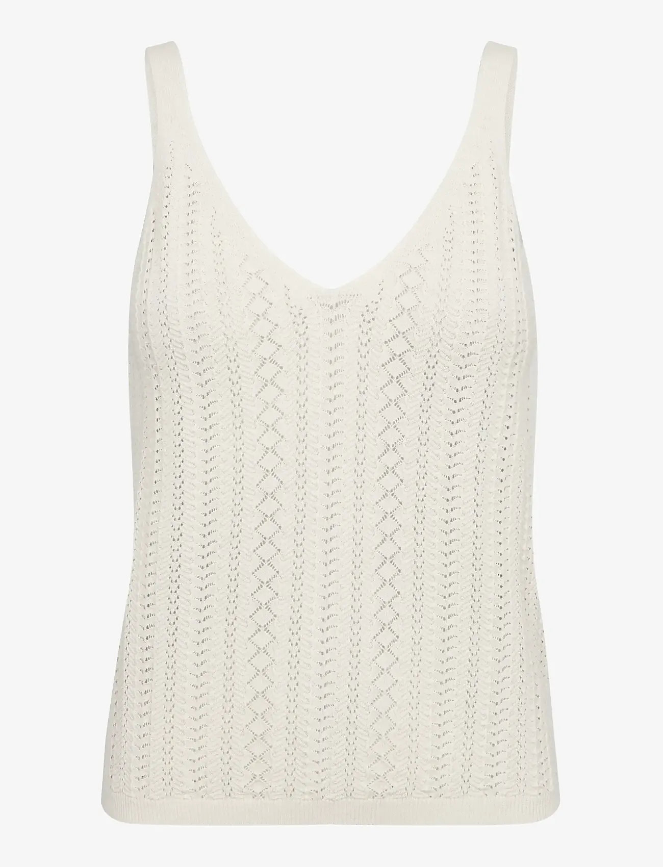 MOS MOSH - MMCressida Wash Knit Top - Ärmellose tops - ecru - 1