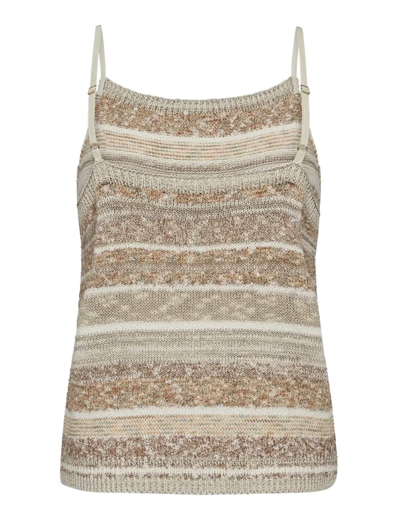 MOS MOSH - MMKya Edele Knit Top - sleeveless tops - ecru - 2