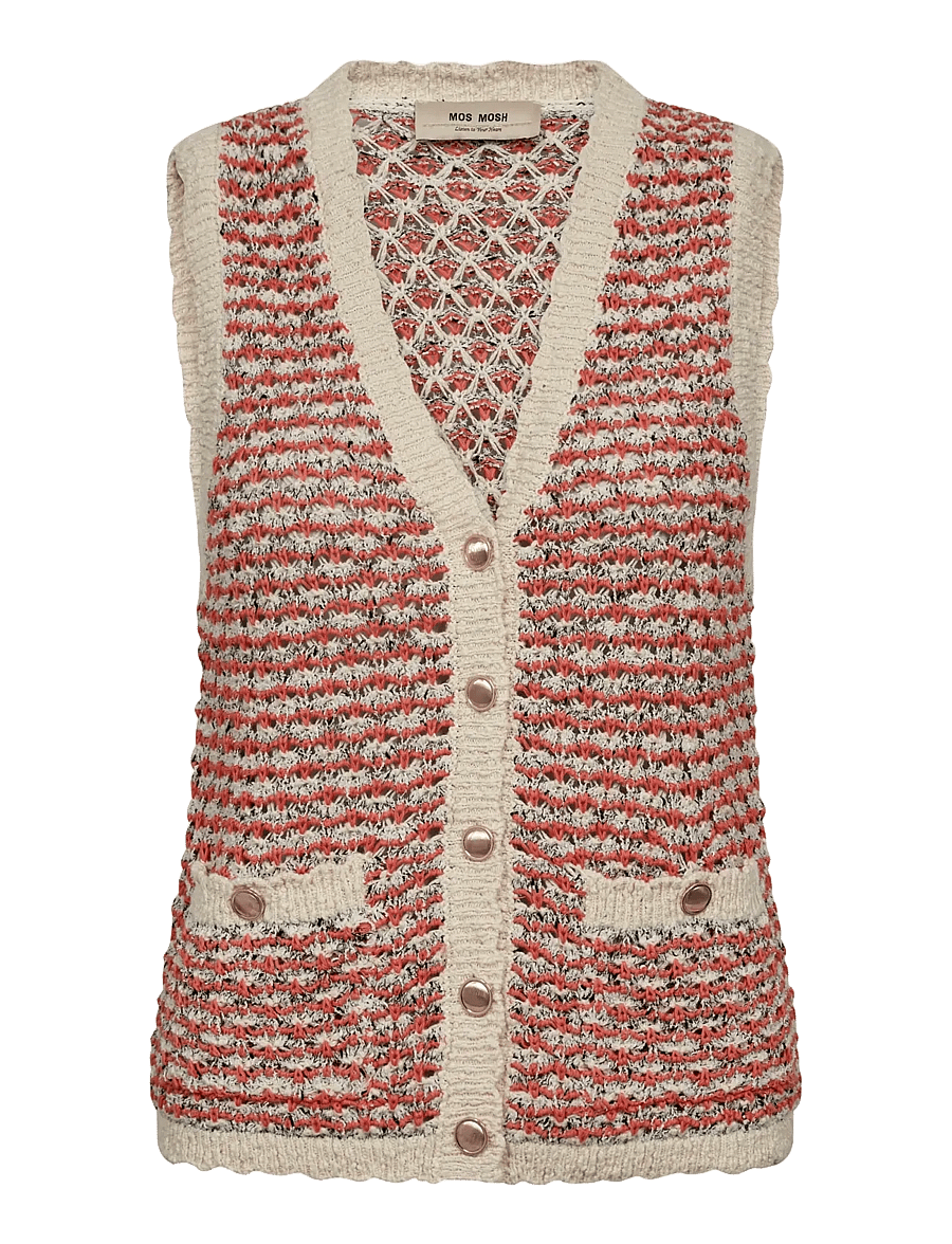 MOS MOSH - MMMiah Knit Vest - strickwesten - emberglow - 1