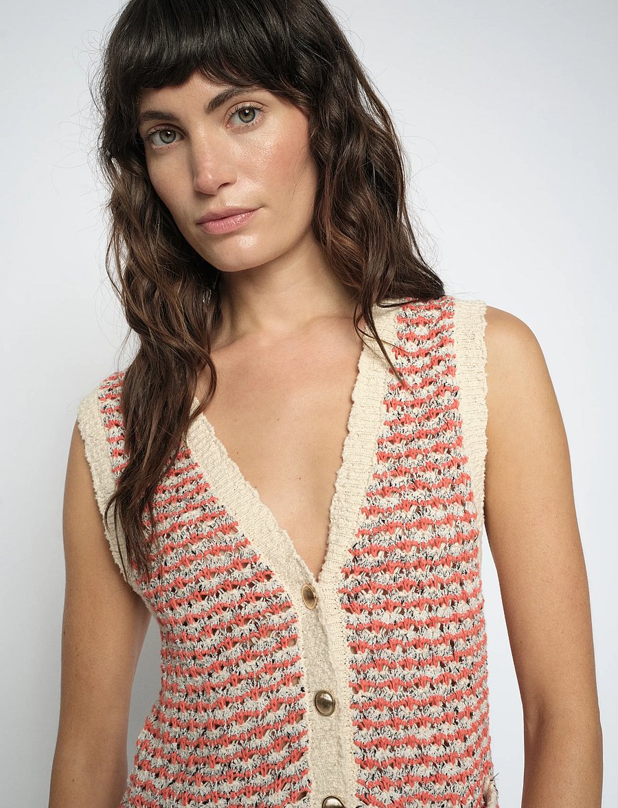 MOS MOSH - MMMiah Knit Vest - strickwesten - emberglow - 3