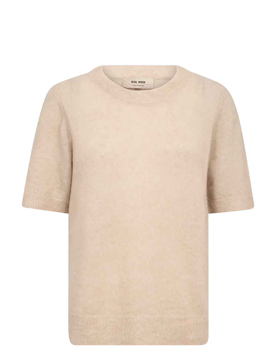 MOS MOSH - MMMape SS O-Neck Knit - pullover - doeskin - 0