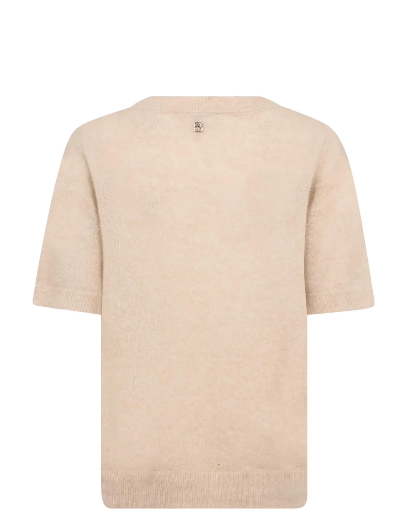 MOS MOSH - MMMape SS O-Neck Knit - stickade tröjor - doeskin - 1